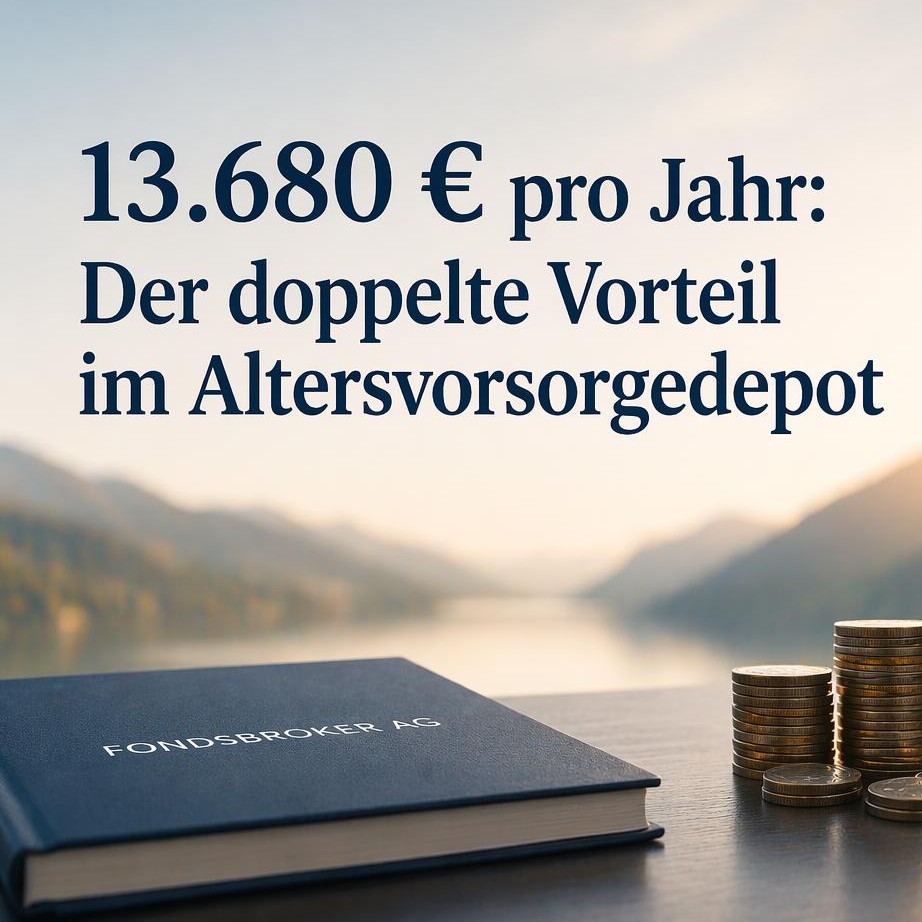 13.680 € pro Jahr: Der doppelte Steuervorteil im Altersvorsorgedepot